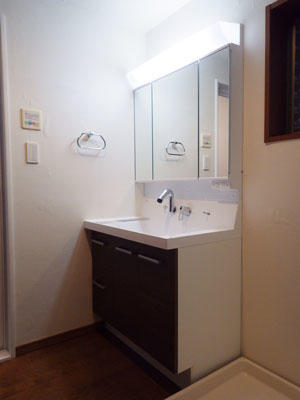 リフォーム後の洗面化粧台