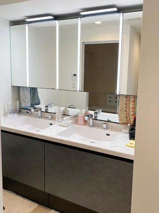 リフォーム後の洗面化粧台