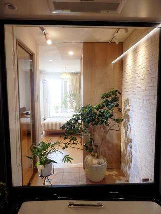 リフォーム後のユニットバス(大開口室内窓)