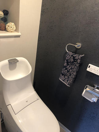 家全体の雰囲気に調和されたトイレ空間