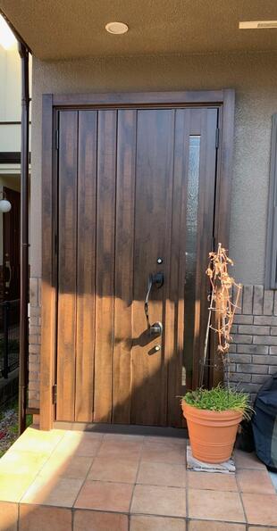 府中市 N様邸　西日のあたる玄関ドアをリフレッシュ交換