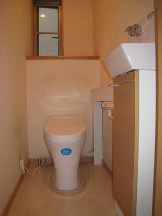 手洗い器付のトイレに