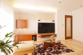 LIVING　オリジナルデザインのリビング製作AVボード