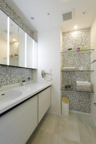 ホテルのような洗面室