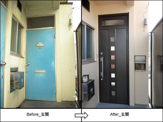 玄関ドアの交換（開き扉）