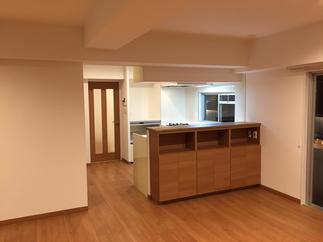 【キッチン背面収納】キッチンを部屋で区切らない