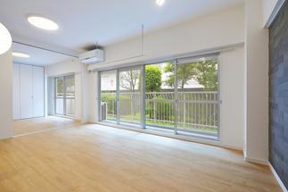 旧和室とリビングをつなげる