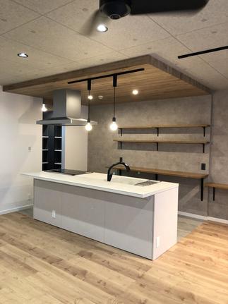 ～雑多にならない開放的なキッチン～