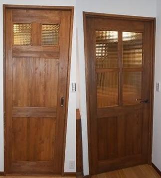 建具を無垢材に