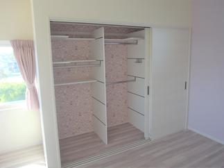 大容量のクロゼット