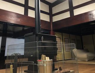 和室を薪ストーブのある洋室に