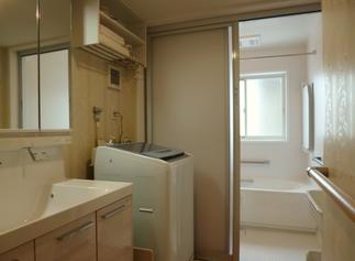 暖かい洗面所脱衣室