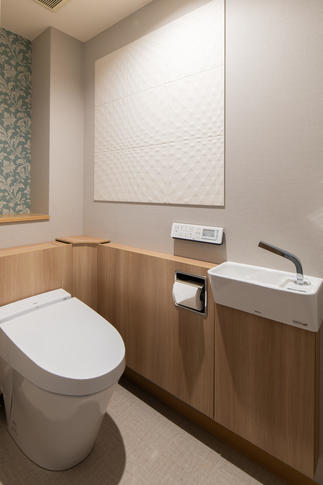 トイレも落ち着いた雰囲気に