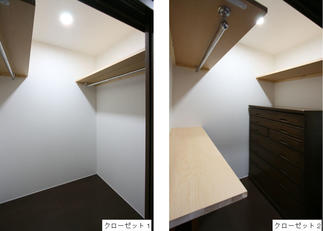 クローゼットで収納倍増
