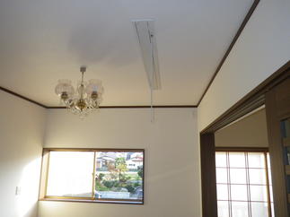 セカンドリビングに物干しユニット