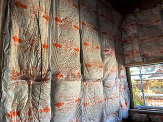 断熱材の施工状況