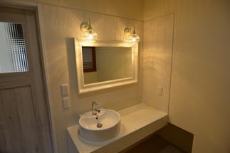 こだわりの洗面室