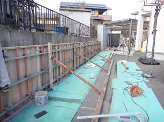 型枠～コンクリート打設