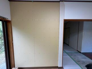 新たに壁で塞ぎ、