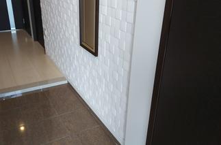 布地のレリーフを組み合わせたデザイン