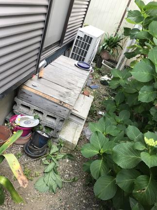 濡れ縁　施工前