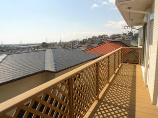 眺めのいいバルコニー