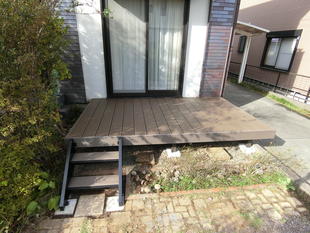 LIXIL樹ら楽ステージでウッドデッキの再生