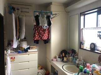 洗面脱衣所　リフォーム前