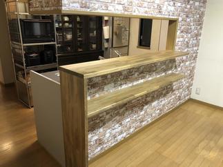 キッチン背面オープン棚