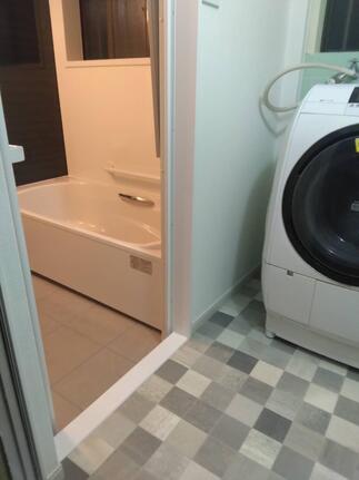 洗面所クッションフロアAfter