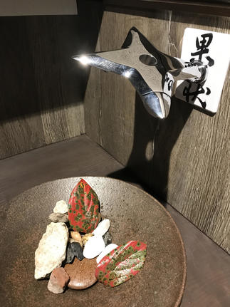 水栓金具は手裏剣型