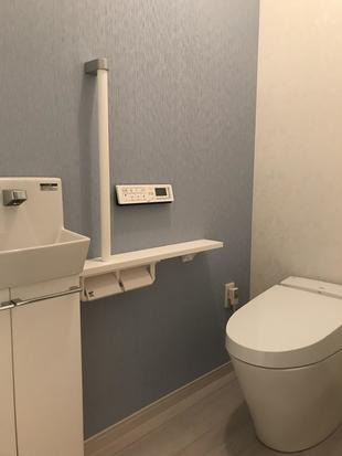 エレガントで清潔感のあるトイレ