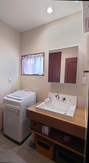 造作洗面台のようなスタイリッシュさ。