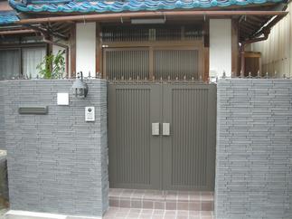 工事後　門回り1