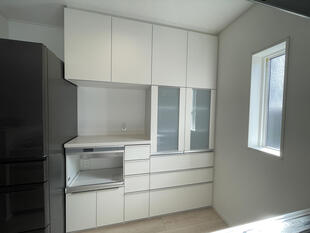 カップボード新設で、キッチンがもっと使いやすく