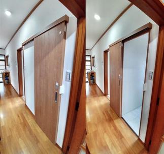 トイレ片引き戸