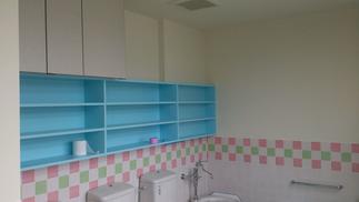 パステルカラーの棚が映えます！