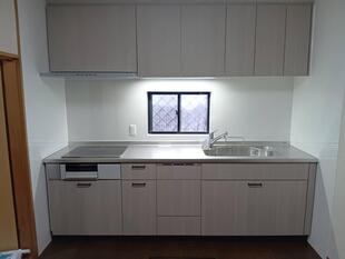 堺市東区のスッキリかっこよキッチンリフォーム