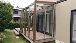 堺市南区　K様邸　ガーデンルーム＆ウッドデッキ