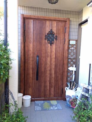 堺市北区　I様邸　玄関ドアの断熱リフォーム