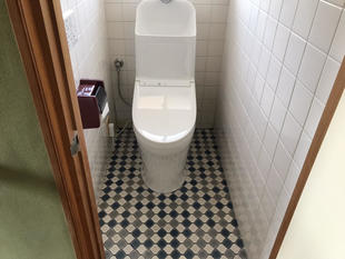 便器と床の張替えでトイレが一新しました！
