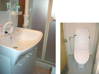 トイレ：アメージュＶ／洗面化粧台：オフト