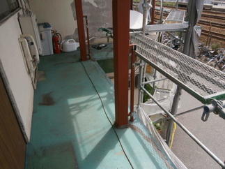 施工中の２Fの状況