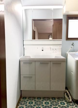 リフォーム後の洗面所