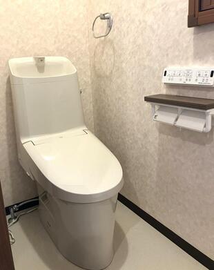 雰囲気はそのままに、トイレまわりをすっきり快適に