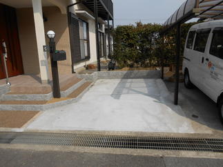 門まわり施工後