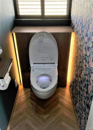 【境港市　N様邸】トイレリフォーム　LIXILフロートトイレ。浮いているトイレ