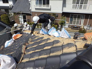 既存墨棟撤去状況。