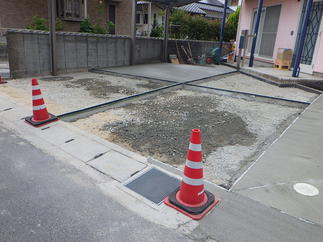 土間コンクリート打設2