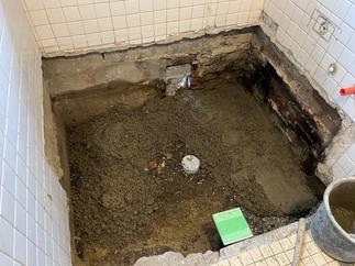 下地調整～配管移設